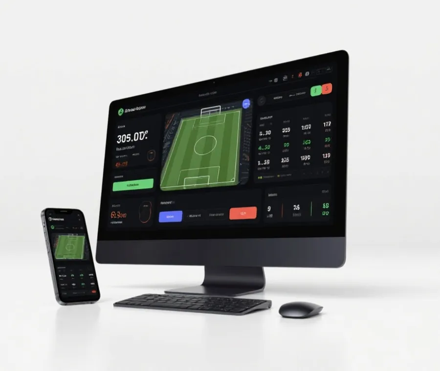 实时赔率与比赛市场界面示意图